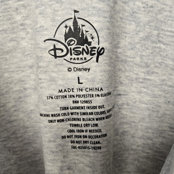 Disney Ink and Paint Mickey Character Sketch Tank Top Grey L - Picture 4 of 7